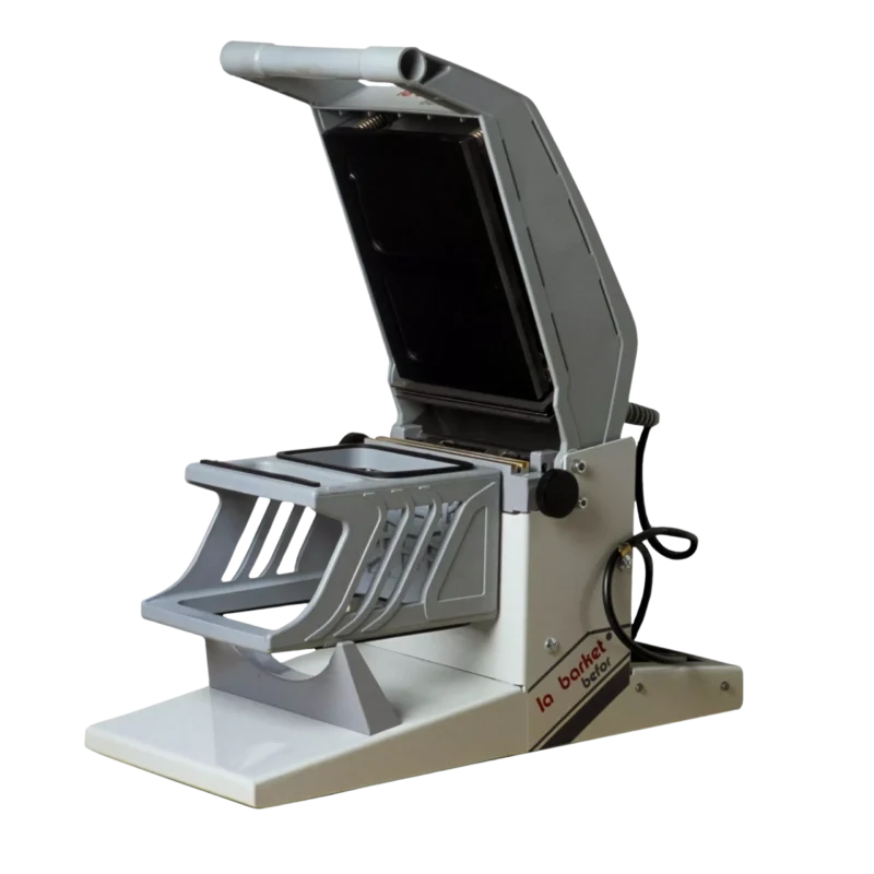 BP 40 E : Scelleuse de barquettes manuelle, nacelle 2 empreintes CLTP