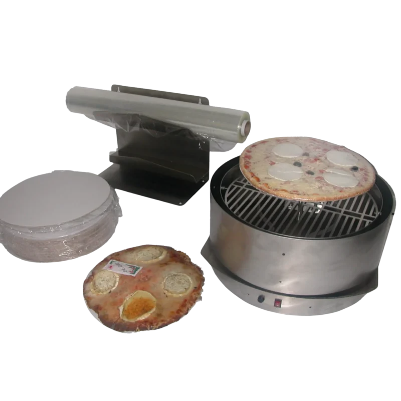 Pizza tray and shrink film for FP 350