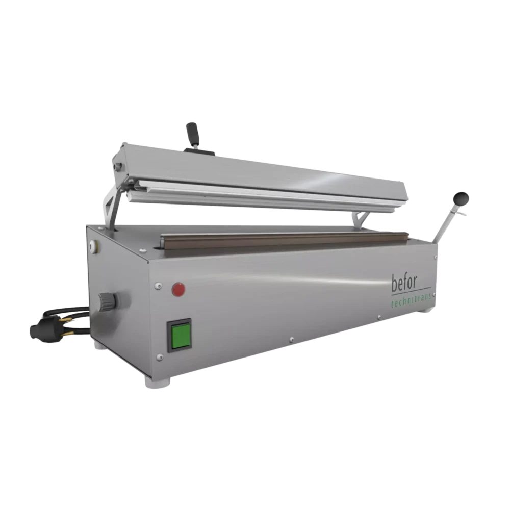 SG 600 : Soudeuse de sachets par impulsion, inox, avec coupe, soudure de 600 mm