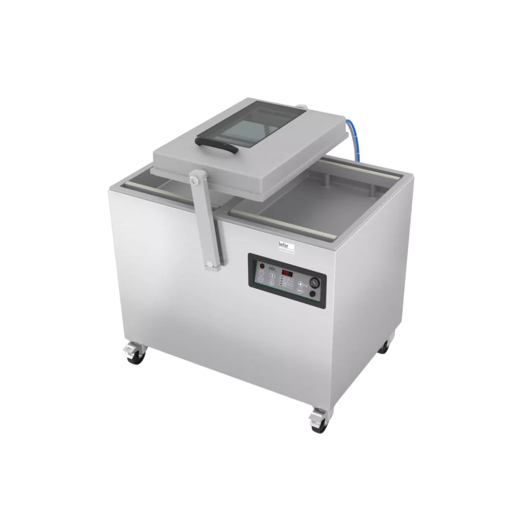 SVF 2-600 : Machine sous vide double cloche 63m3/h,soudure 2x680 mm
