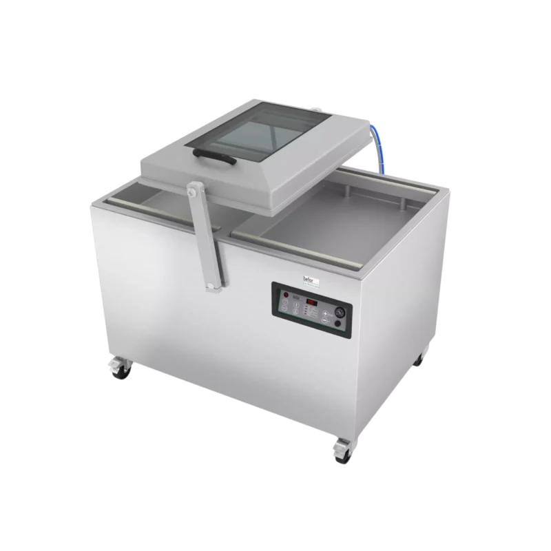 SVF 2-700 : Machine sous vide double cloche 100m3/h,soudure 2x550 mm