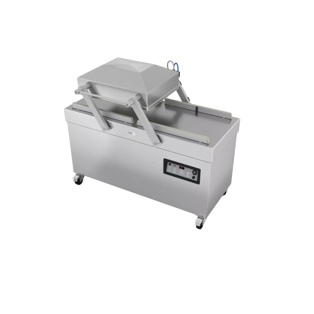 SVP 2-400 : Machine sous vide double cloche 63m3/h,soudure 2x620 mm