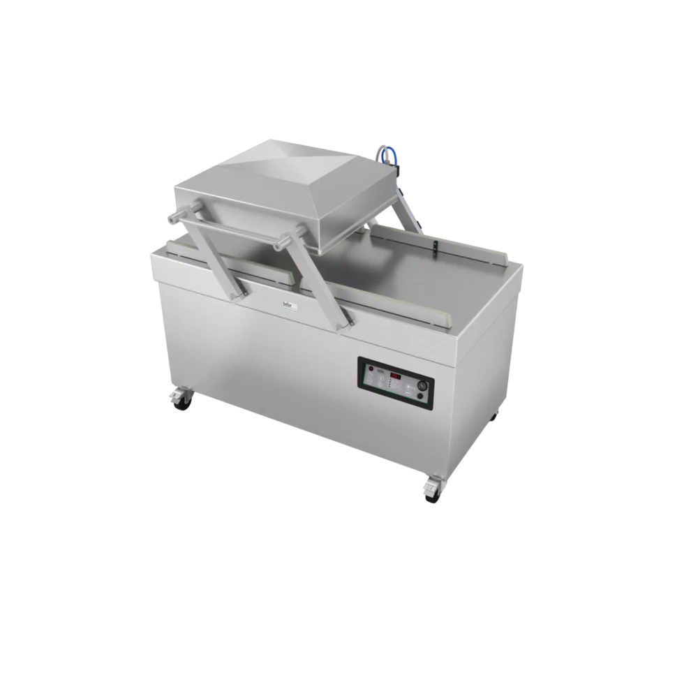 SVP 2-500 : Machine sous vide double cloche 100m3/h, soudure 2x620 mm