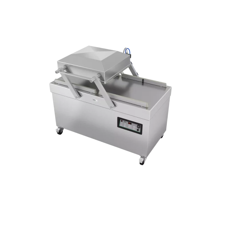 SVP 2-500 : Machine sous vide double cloche 100m3/h, soudure 2x620 mm
