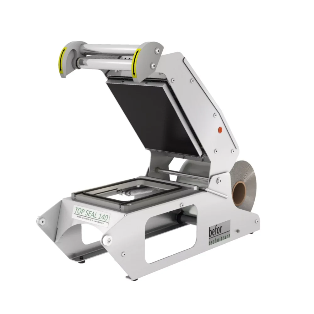 TOPSEAL 140 : Scelleuse de barquettes manuelle inox avec verrouillage TOPSEAL, 2 empreintes CLTP